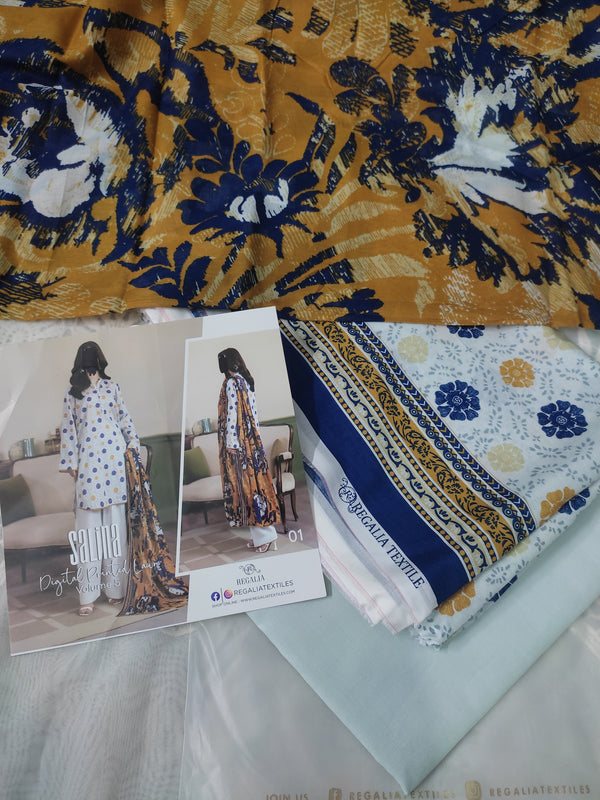 Regalia Original 3Piece Lawn Design No:4